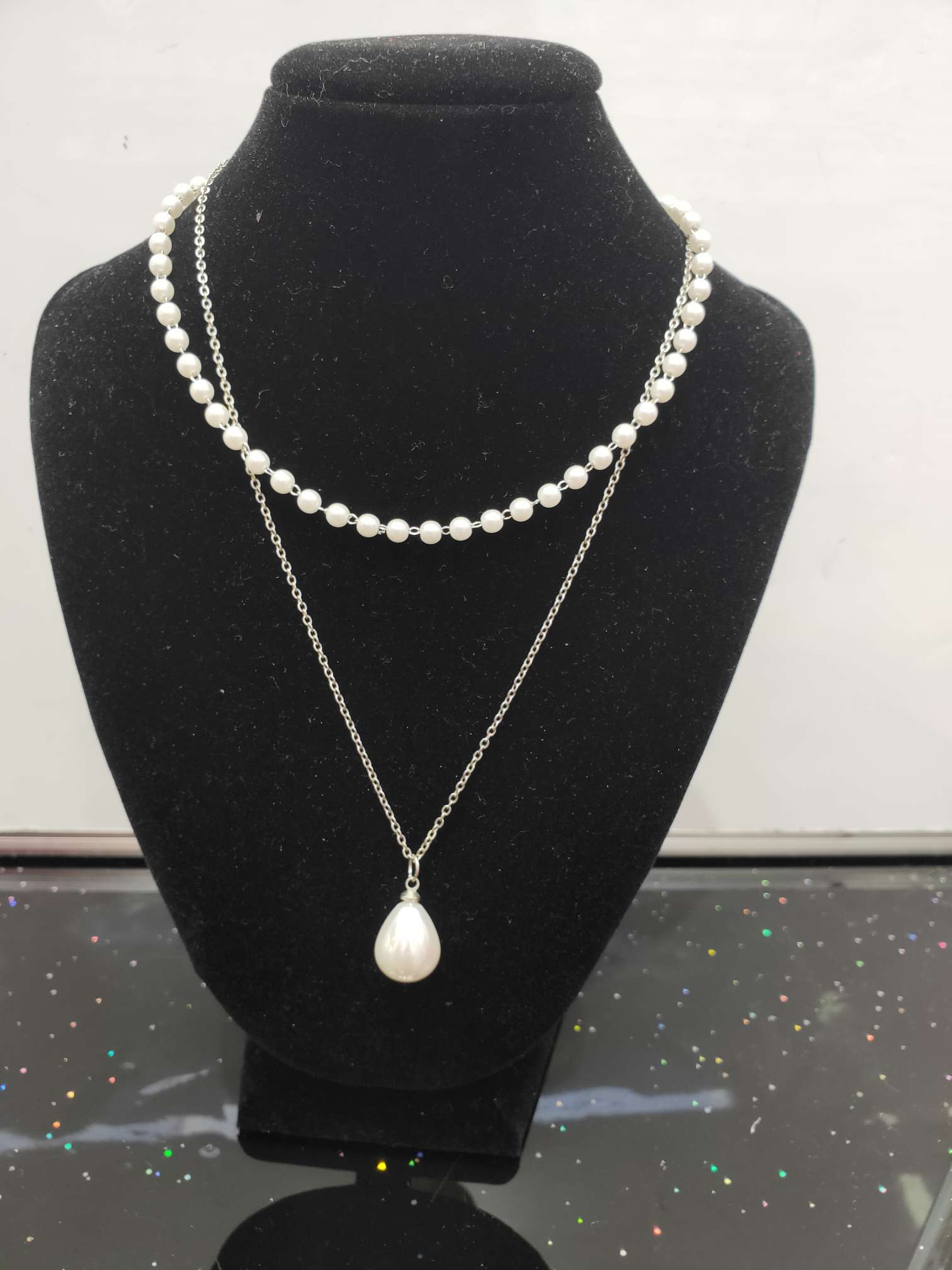 2020 new fashion clavicle chain imitation pearl neck jewelry thumbnail