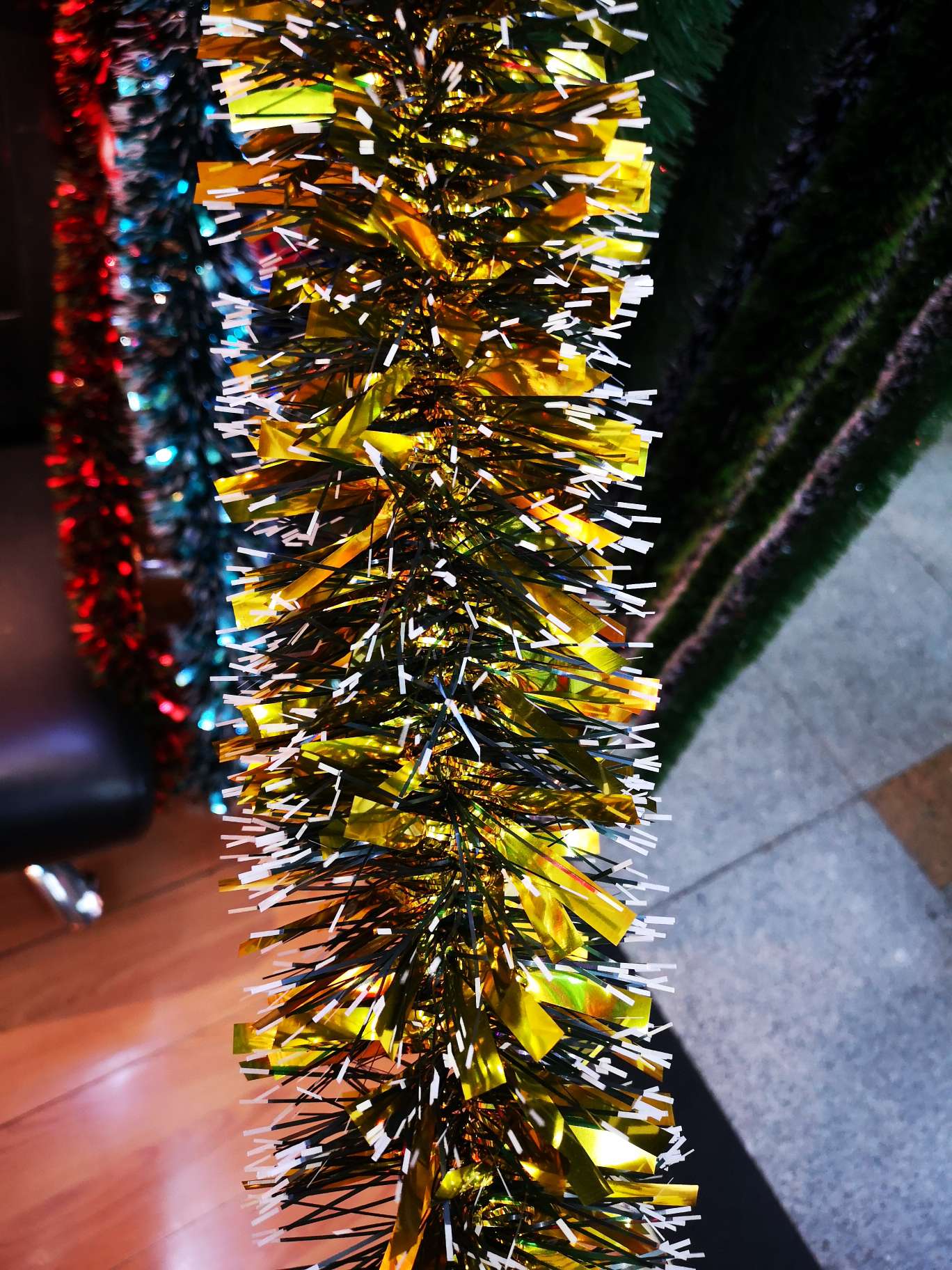Christmas decorative ribbons, multicolored Christmas gold, can be mixed colors