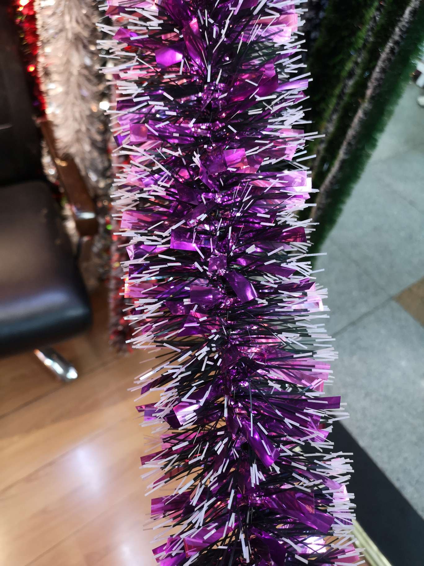 Navidad, decoraciones, tiras de color de decoración de navidad, colores de navidad multicolores, colores mezclables