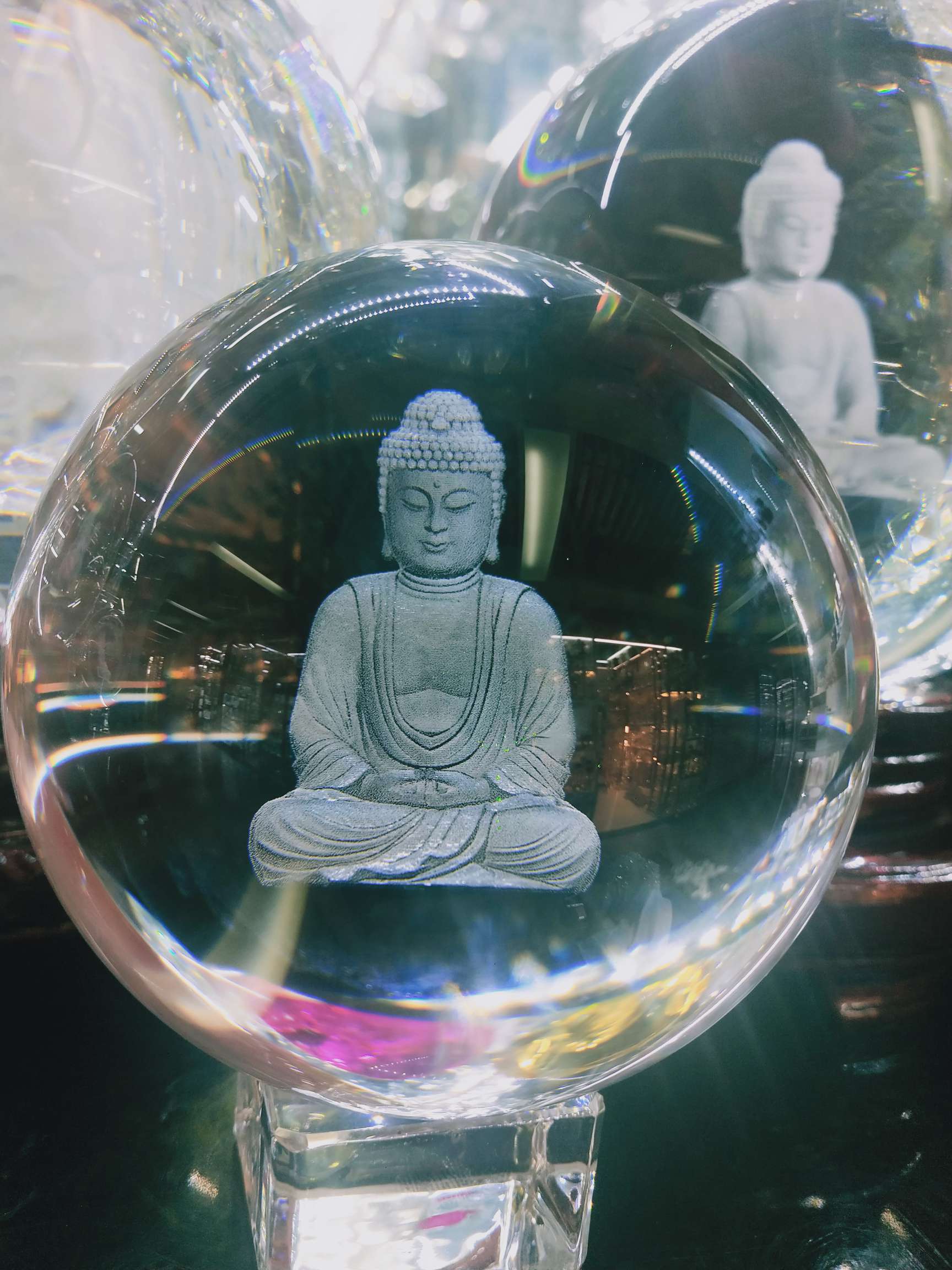 K9料100#水晶球+水晶球座，量大价议，欢迎订购。