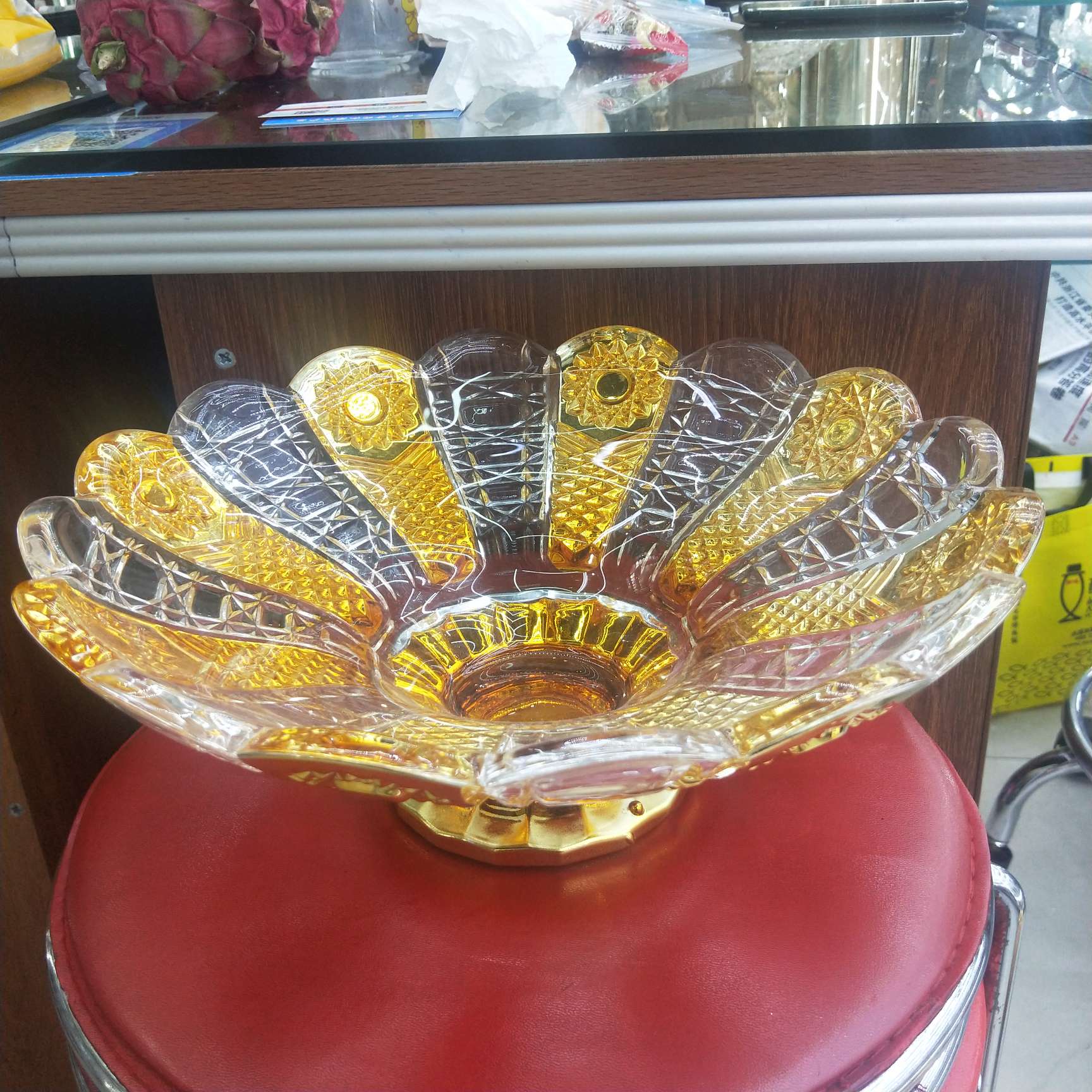 Glass Fruit Bowl