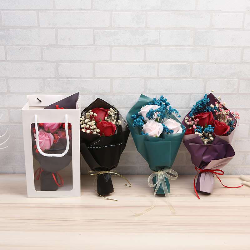 七夕教师节创意礼品香皂花送女生朋友同学玫瑰花产品图