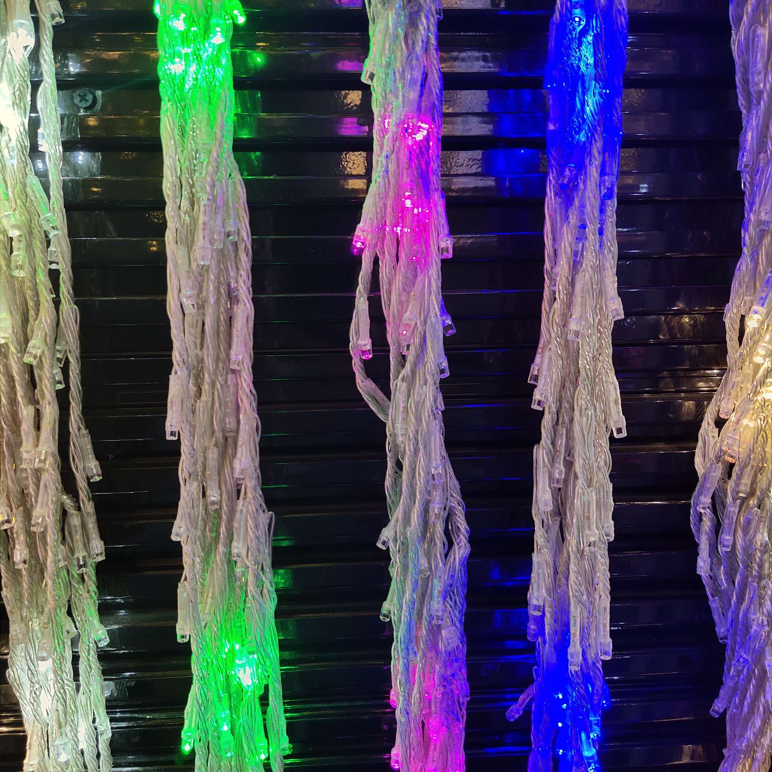 3*2 flowing water lights, meteor shower lights, neon lights, Spring Festival pendant lights, flowing water lights, tree lights, outdoor colorful light strings, lighting lights, New Year decorative lights details Picture