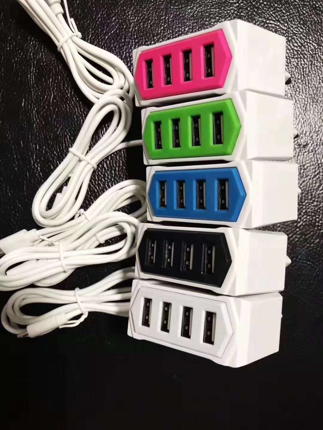 金刚4U带线充电器适用安卓苹果充电器双头手机安卓通用数据线