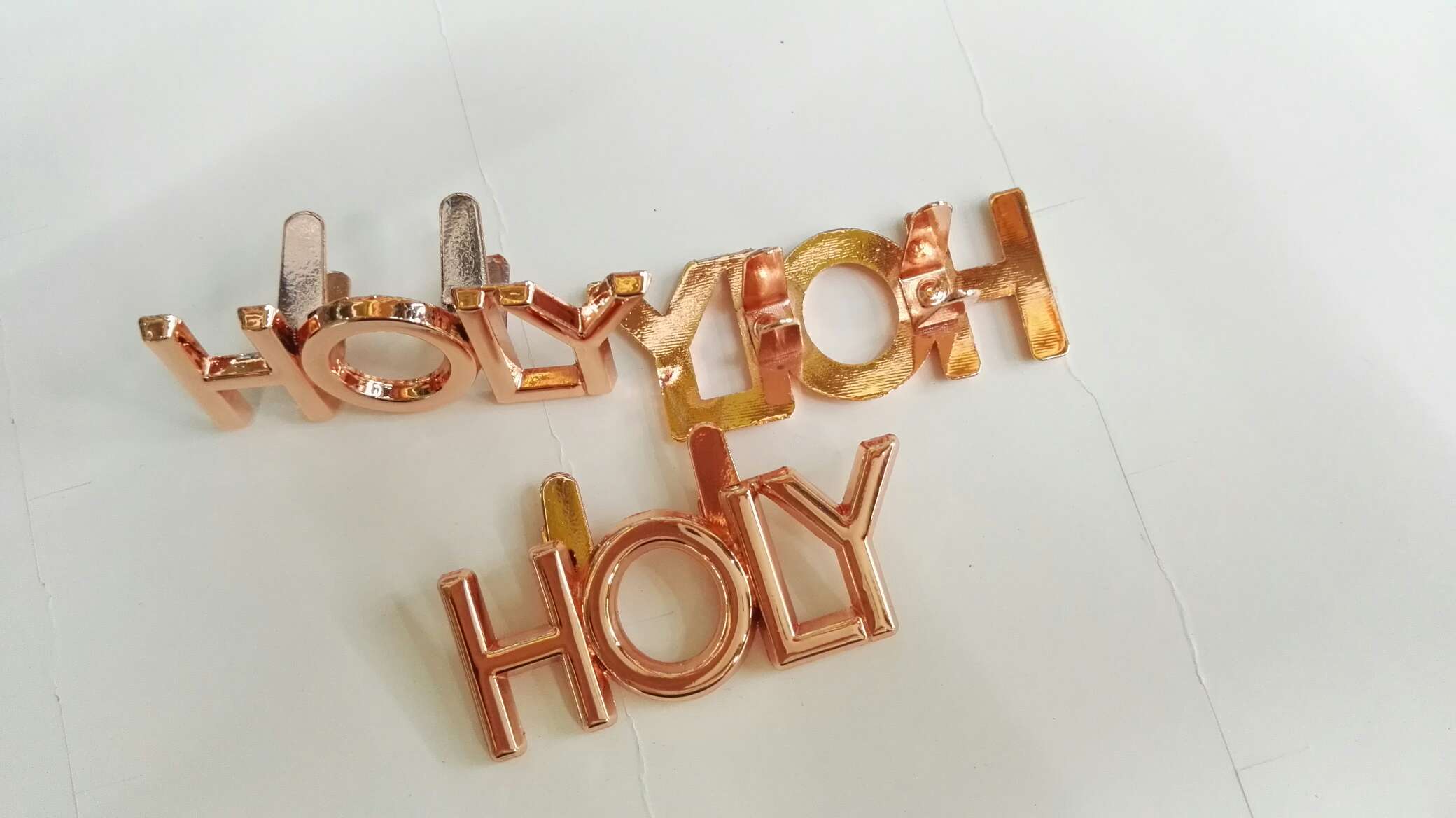 Case and bag color metal logo logo rose gold can be customized thumbnail