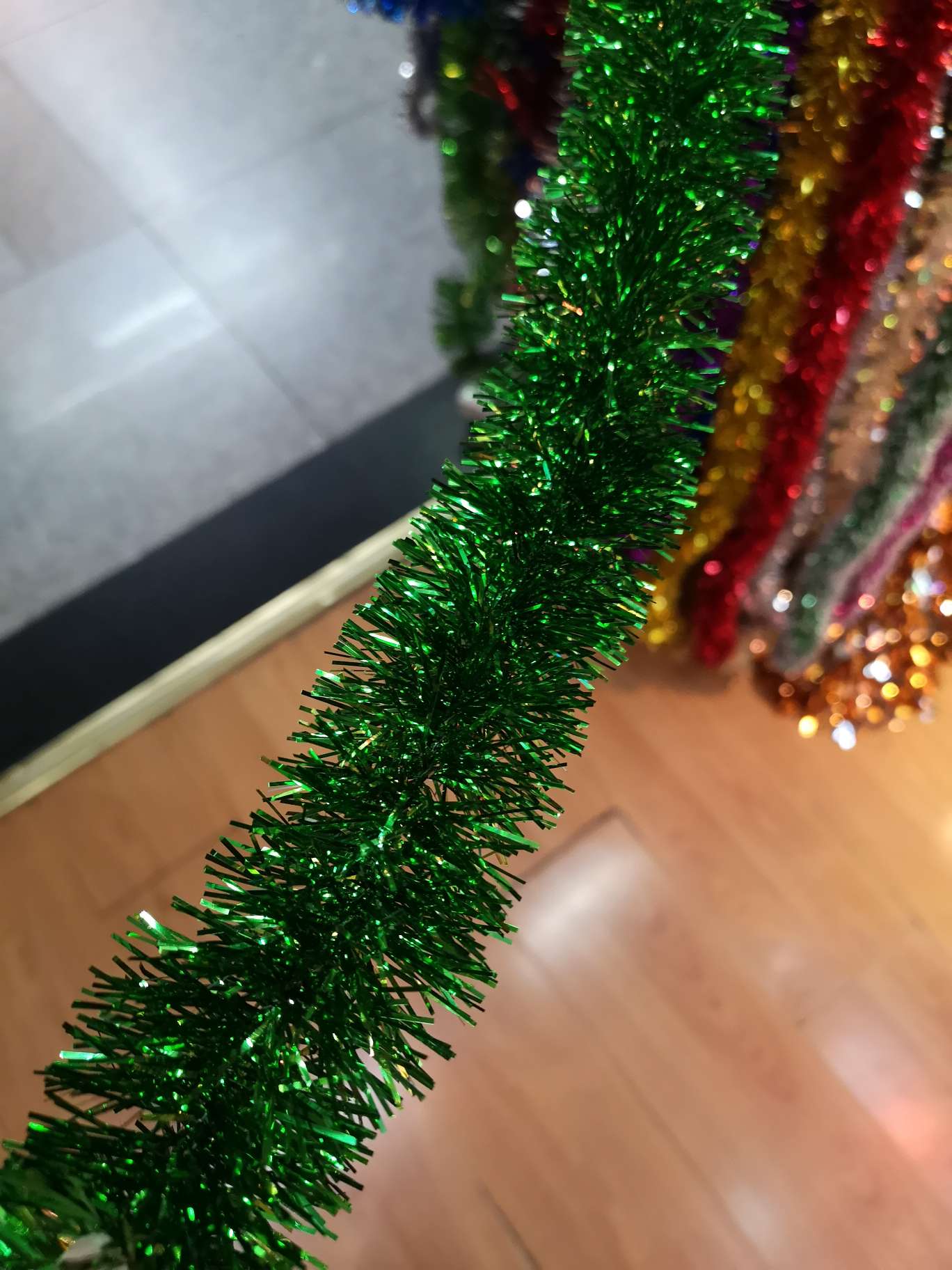 Christmas ribbons, green, can be mixed colors