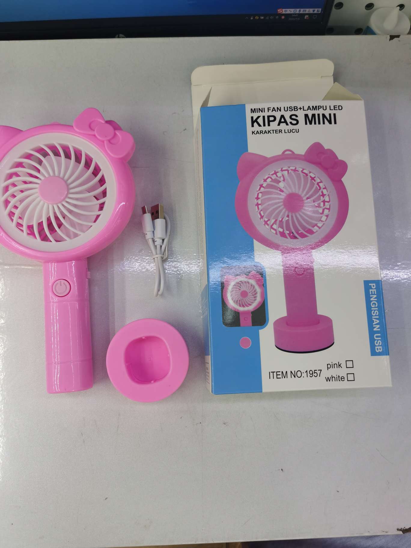 KT diagram fan with light base directly put desktop fan wind power point machine fan factory direct sale