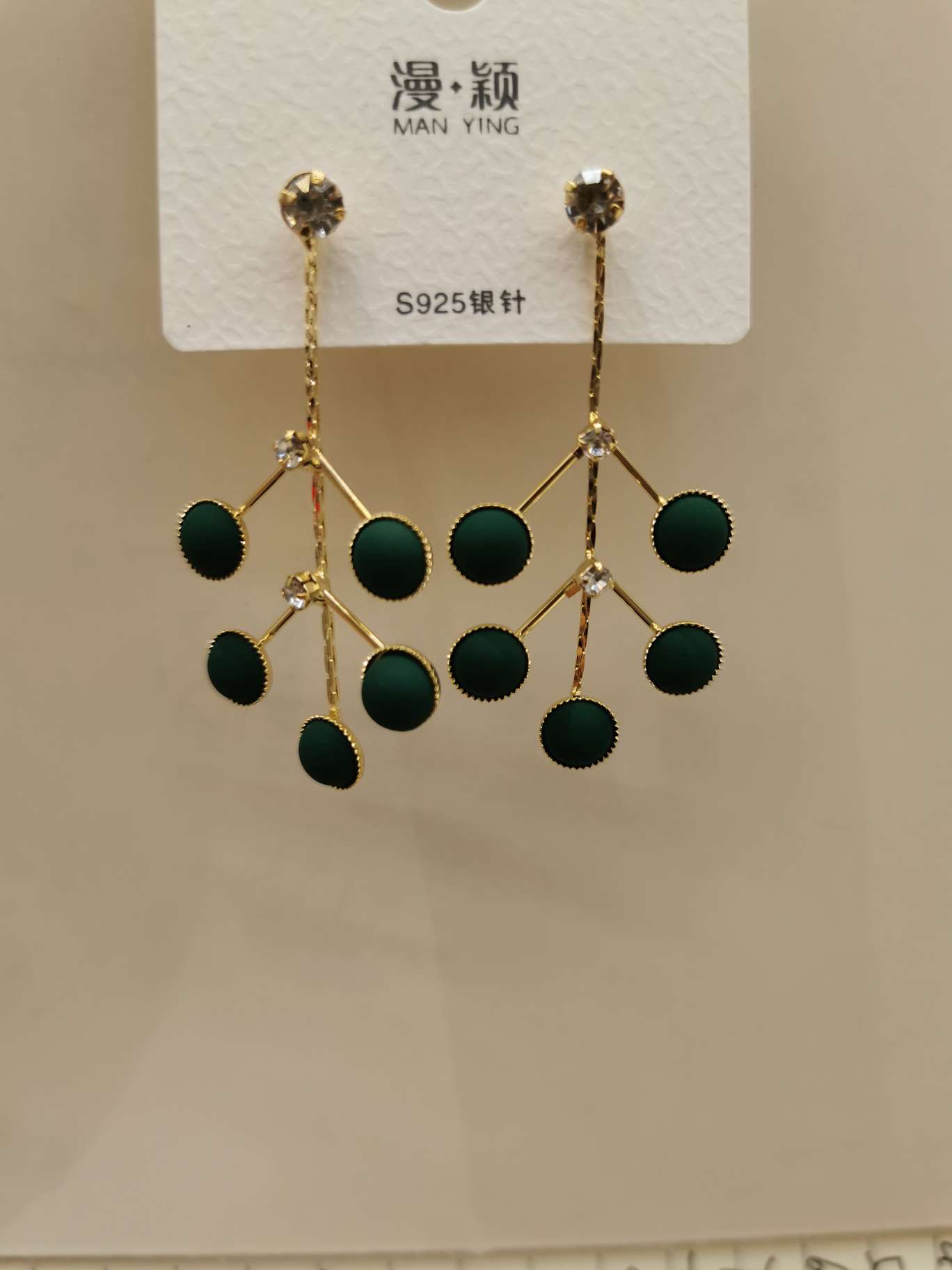 Dongdaemun, South Korea's stylish long S925 silver needle women's retro Chinese style accessory