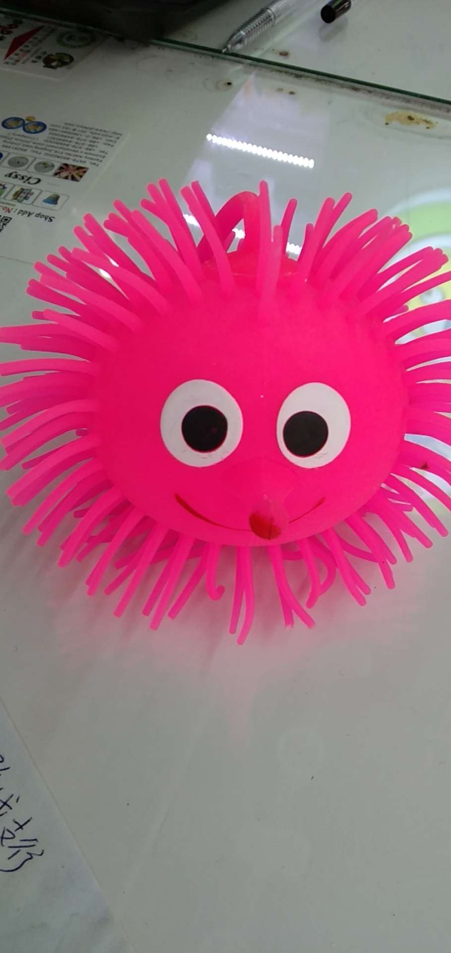60g Smiley Nose Ball Fur Ball Series with Lamp, Spined ball with rope 01