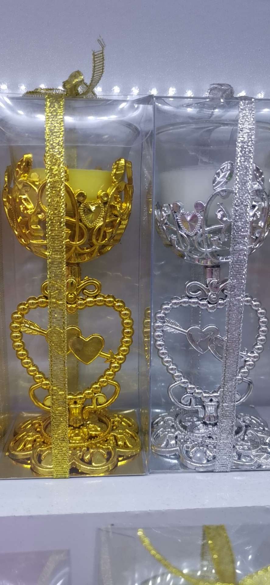 Glass plastic gift candles thumbnail