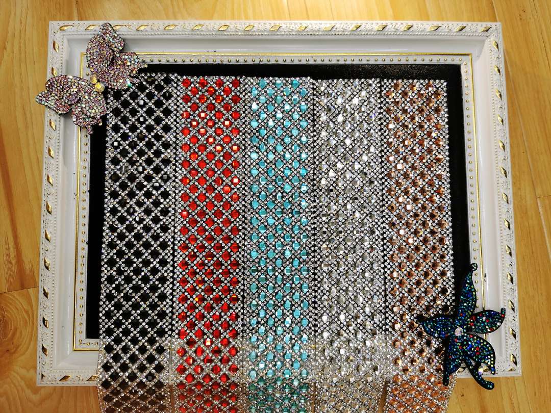 方向盘装饰 腰带 皮带装饰 长条水钻玻璃