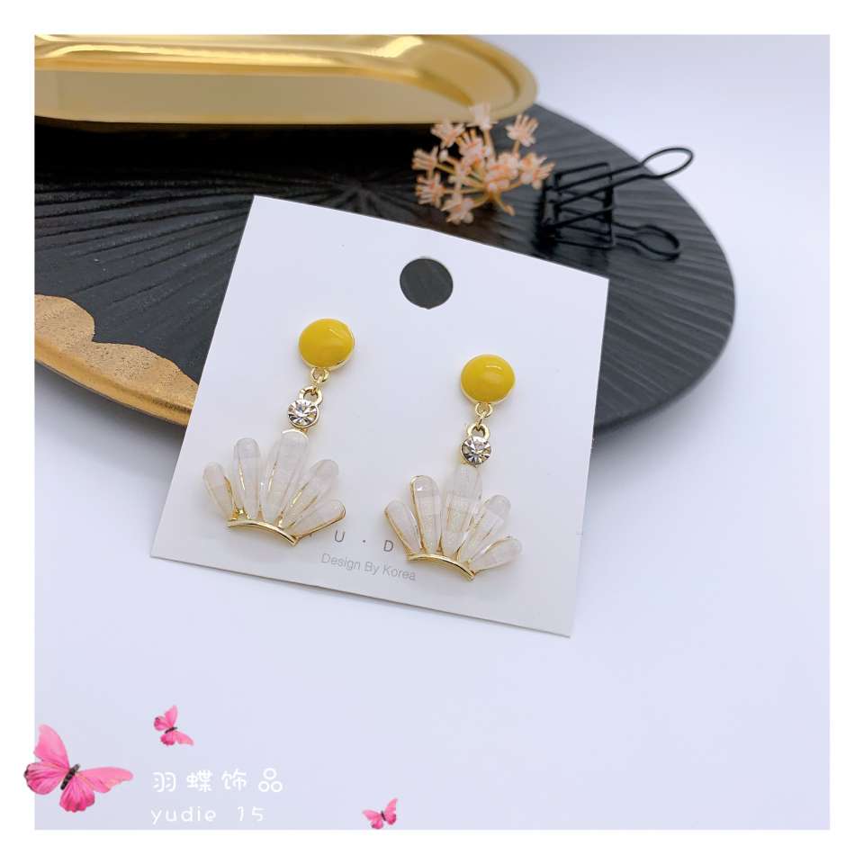 Feather butterfly hot style s 925 silver needle stud earrings