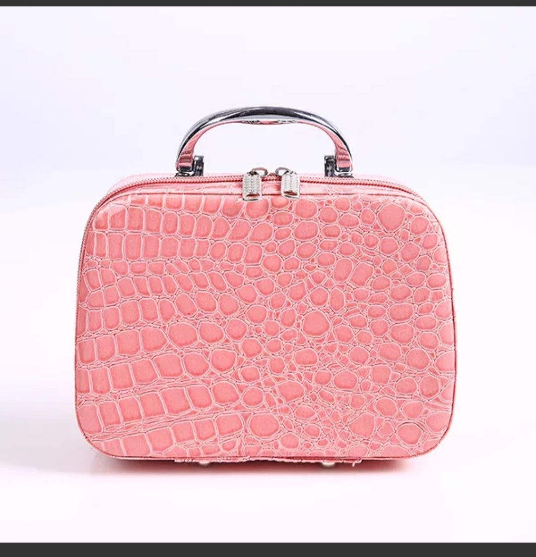 经典款石头纹化妆箱手提箱图