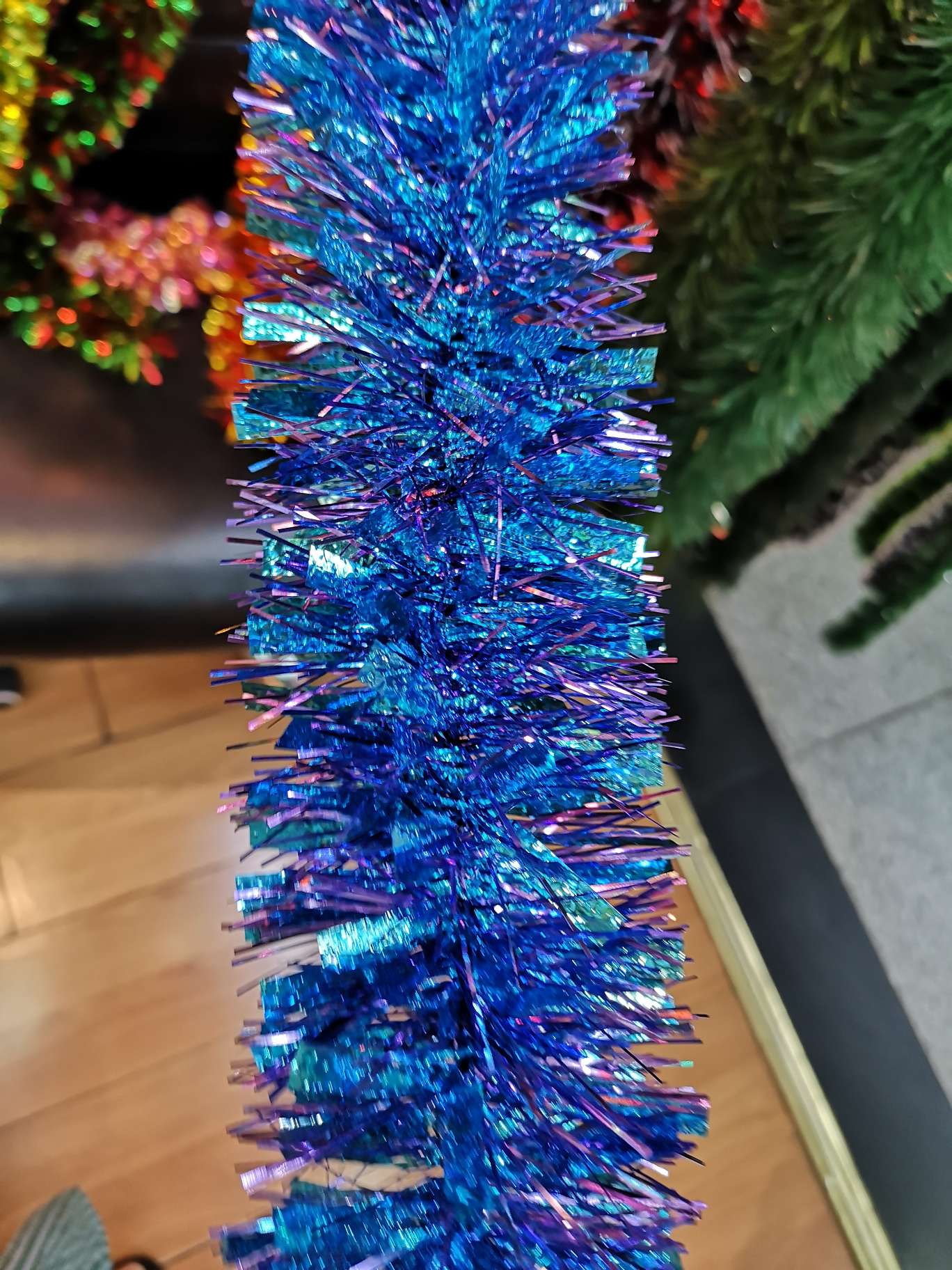 Barra de color para decoración de navidad, azul + púrpura, color mezclable