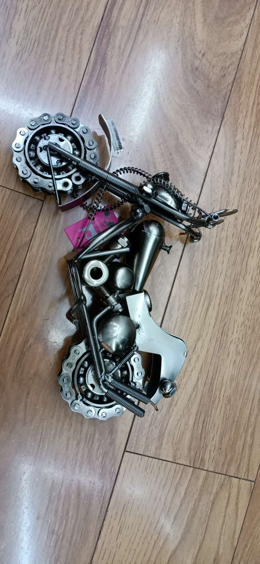 Two-color jumbo wrought iron motorcycle thumbnail