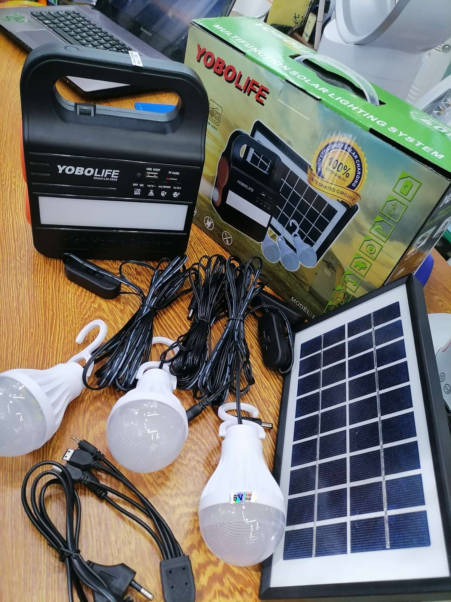 Sistema de energía solar, serie de iluminación LED