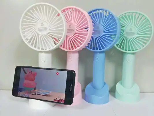 Fan handheld fan USB charging fan directly on the desktop large wind fan factory direct sale of a replacement thumbnail