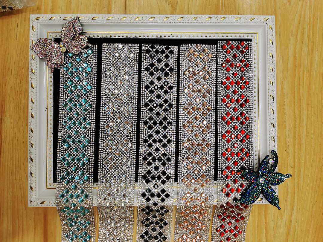 方向盘装饰 腰带 皮带装饰 长条水钻玻璃详情图6