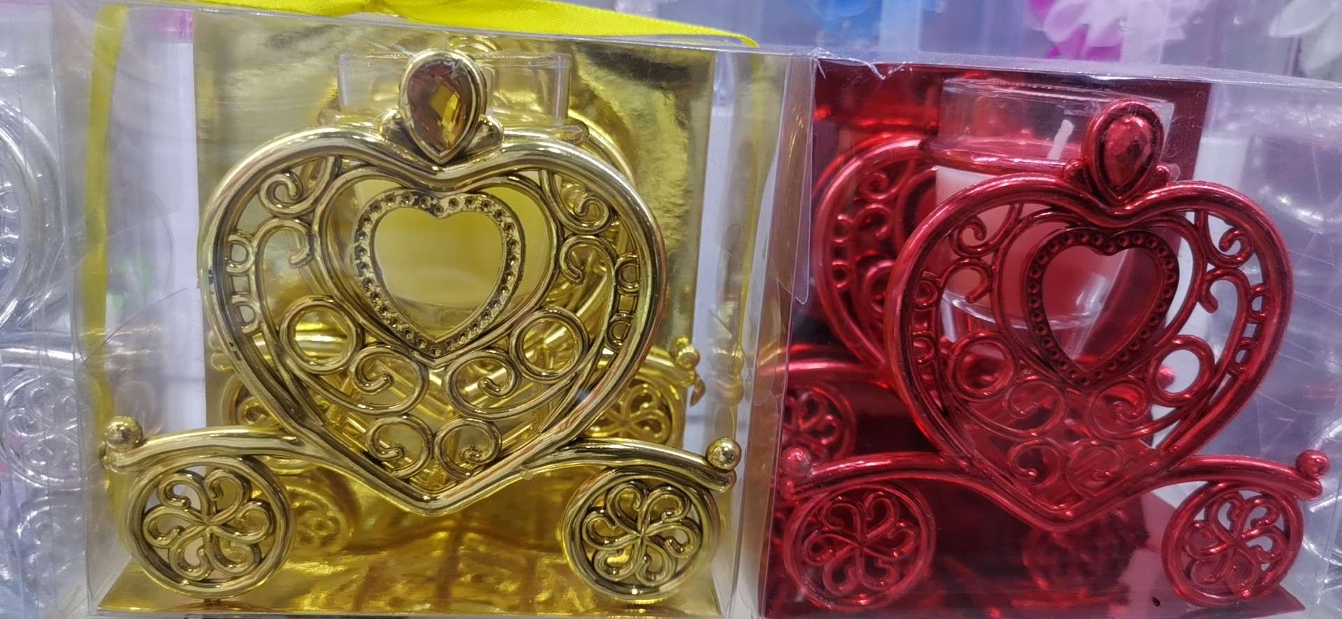 Plastic glass candle