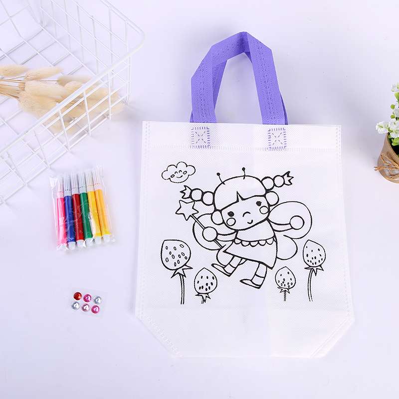 Diy涂色无纺布细节图