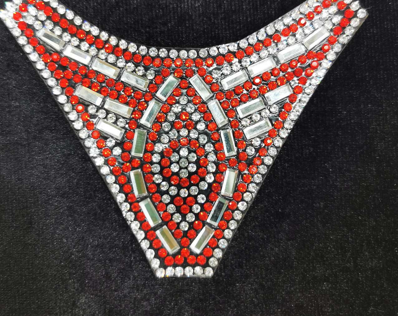 鞋面装饰 鞋头 玻璃水钻 新款定制女拖女凉鞋 童鞋 鞋面辅料白底实物图