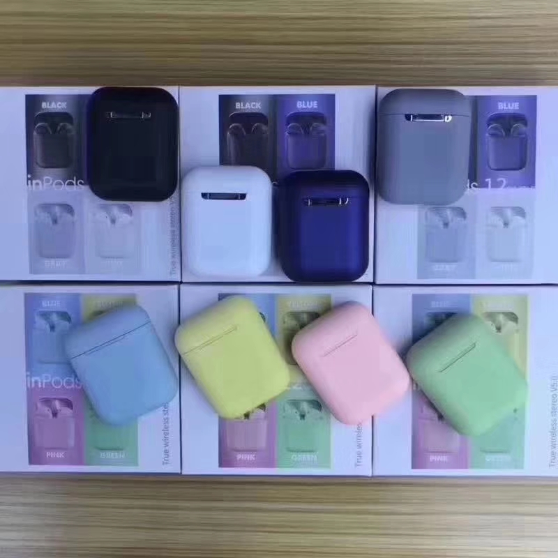 inpods12蓝牙耳机白底实物图