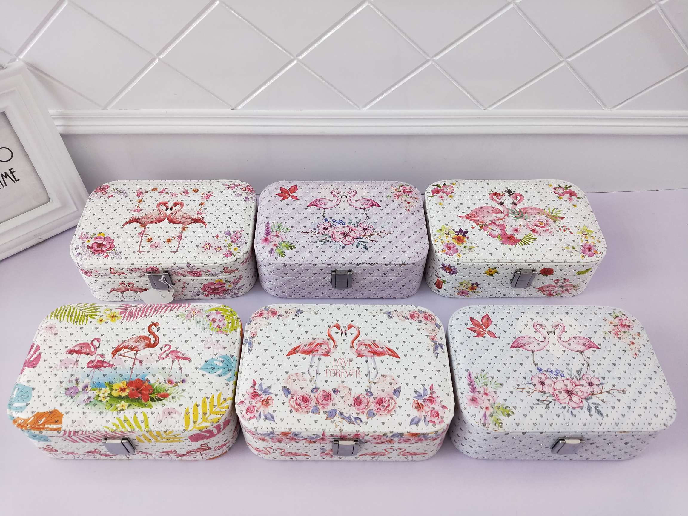 Jinqi Home Jewelry Box Portable Jewelry Box Travel Medium-sized Earrings, Rings, Necklaces Accessories Storage Box Z070-5