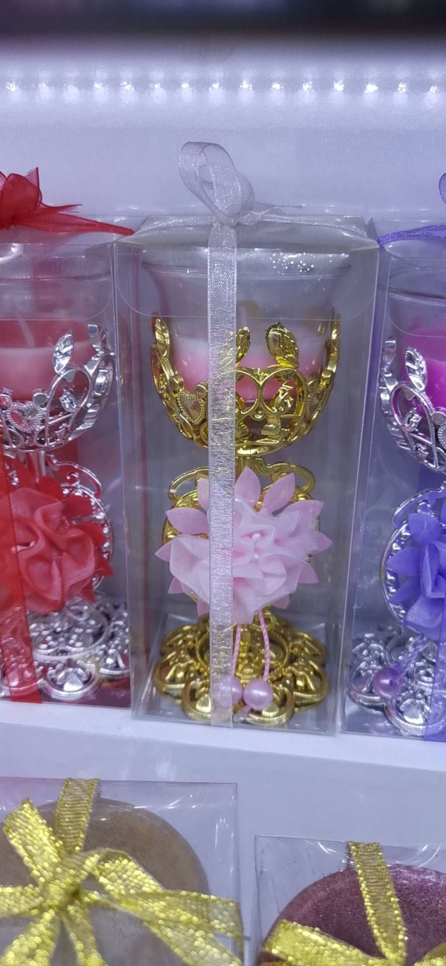 Plastic glass candle H004 thumbnail