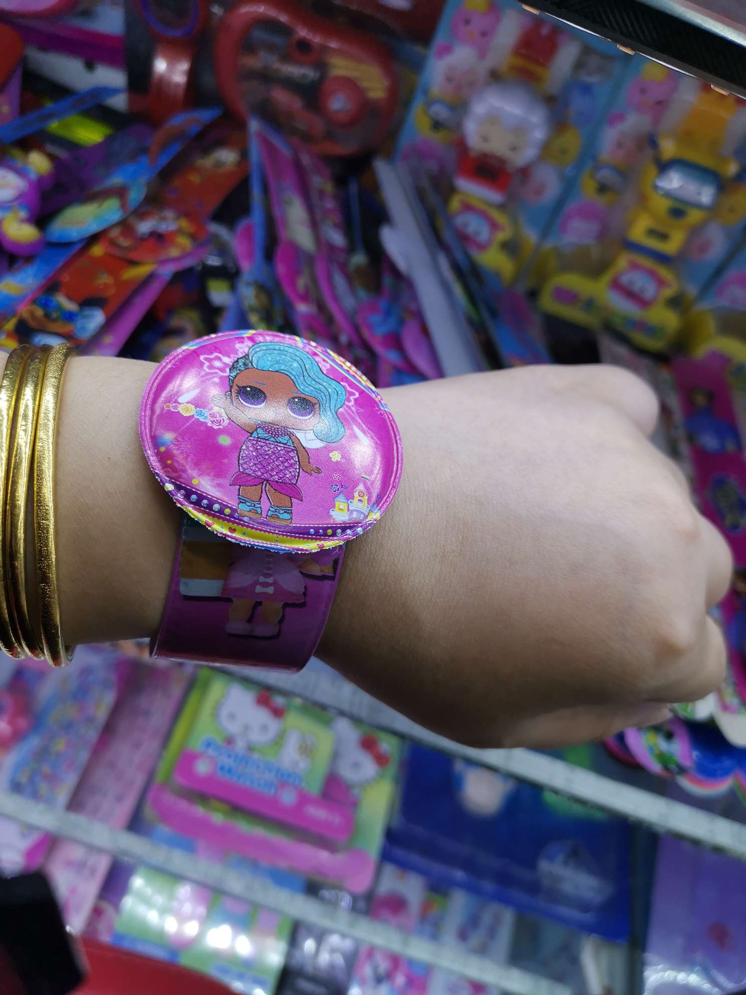 爆款卡通动漫拍拍圈手环 幼儿园小学生拍拍玩具批发详情图2