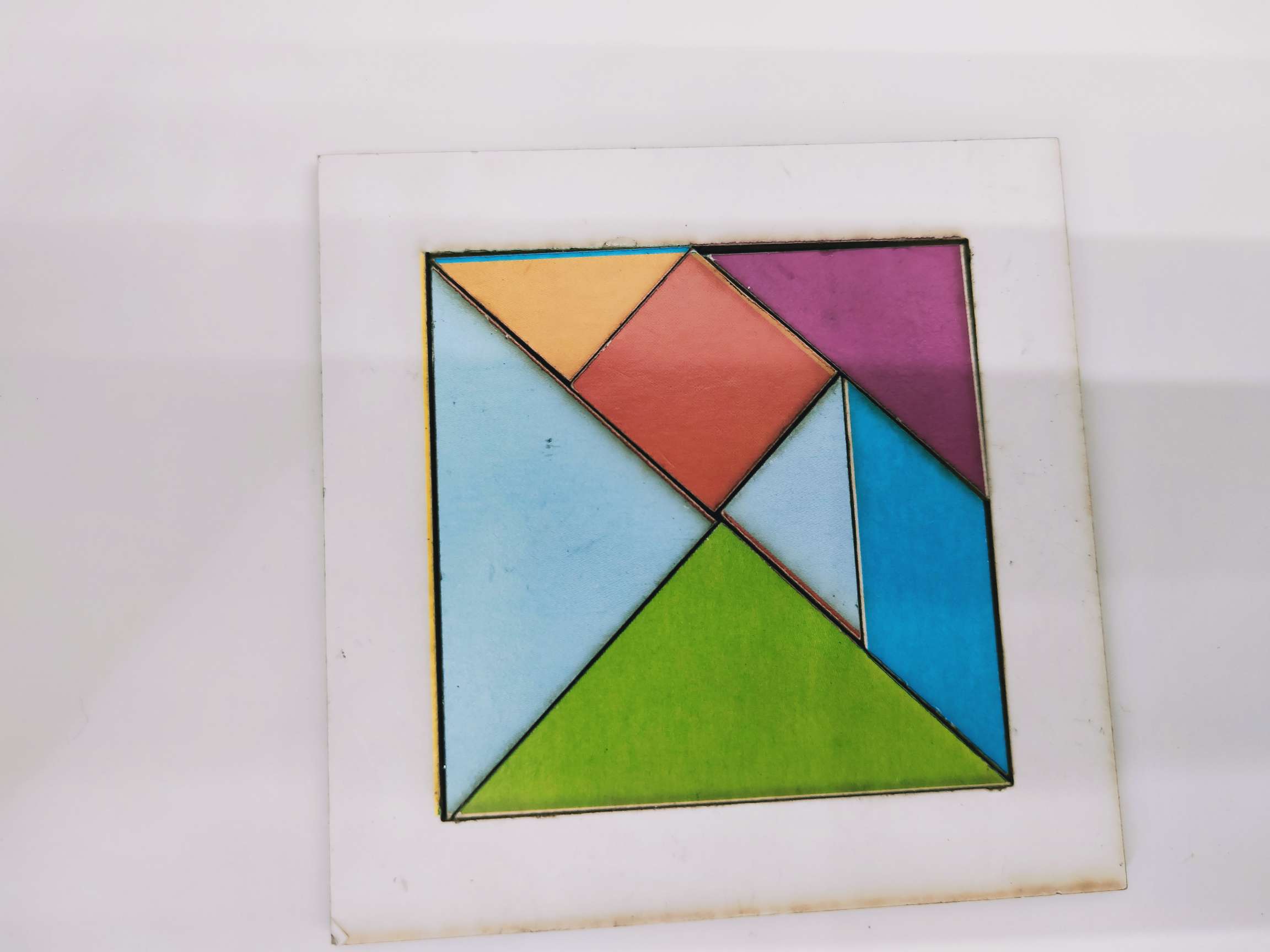 木质双层拼图冰箱贴