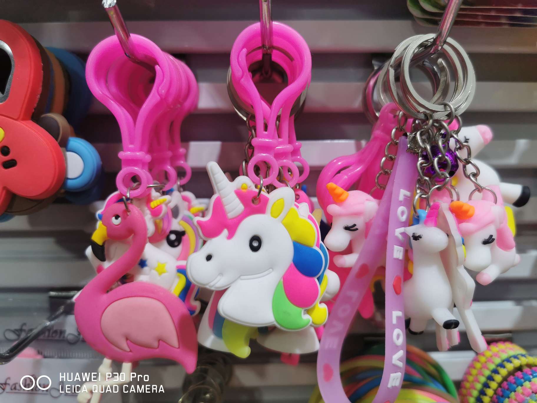 PVC软胶独角兽钥匙扣图