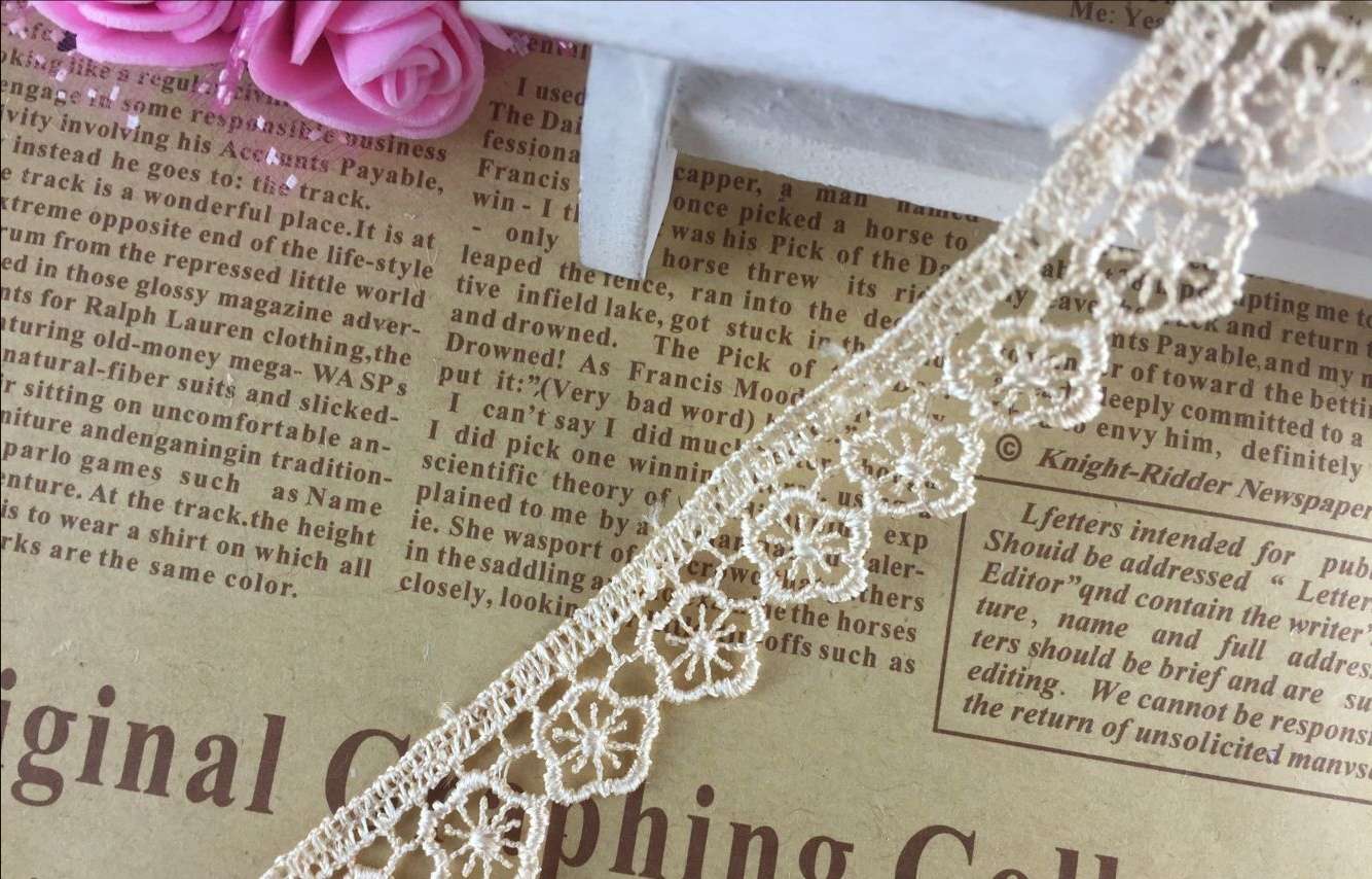 水溶小花边 diy lace 1.5cm 多色系列 现货充足 流行款白底实物图
