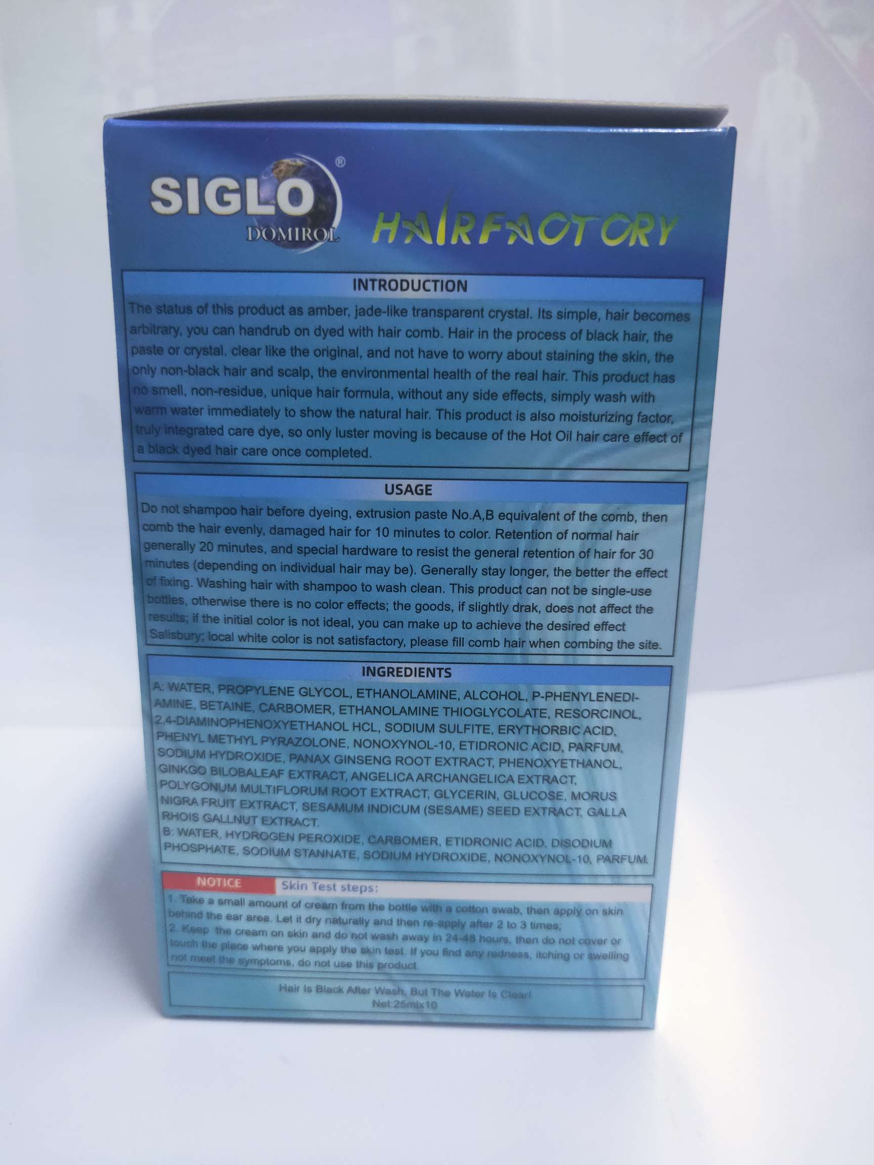 Siglo was washed black with clean water undefined