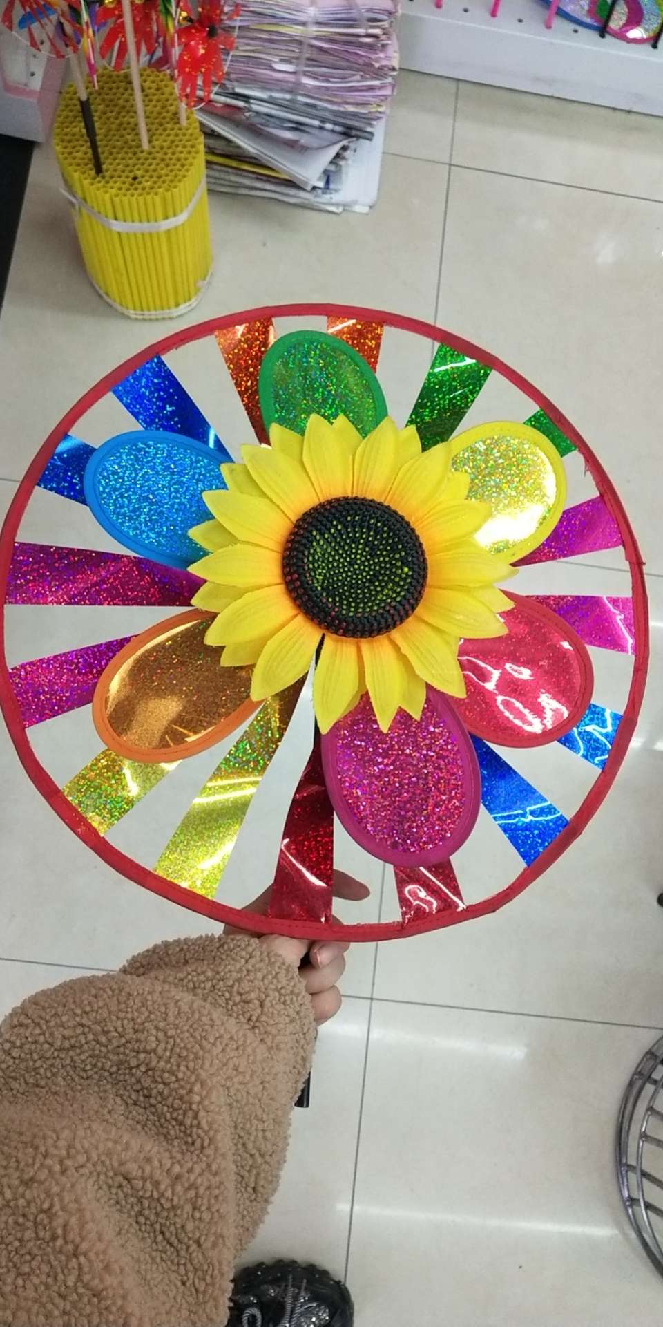 Flash wheel with flash sunflower