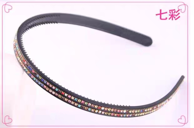 Headband Female Headband Pressure Haircard Simple Korean Hair Bundle All Go Out Korean Version Rhinestone Hair Hole With Headband Application Scenario