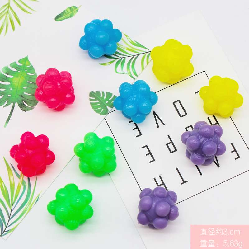 TPR soft material atomic ball can bounce candy color elastic ball foreign trade explosive manufacturers direct sales of new strange stress relief toys thumbnail