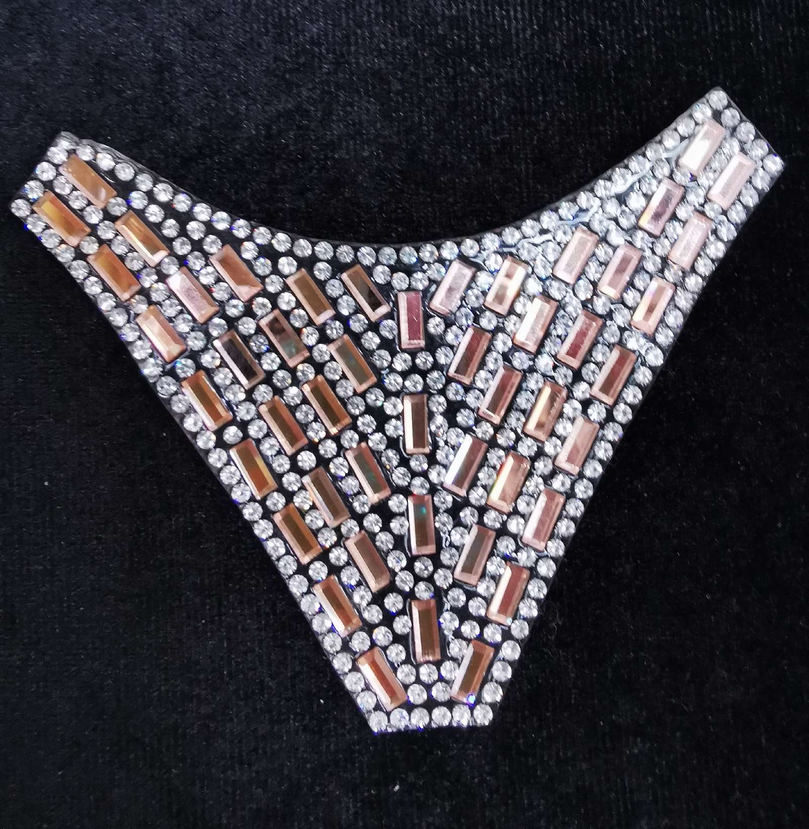 鞋面装饰 鞋头 玻璃水钻 新款定制女拖女凉鞋 童鞋 鞋面辅料产品图