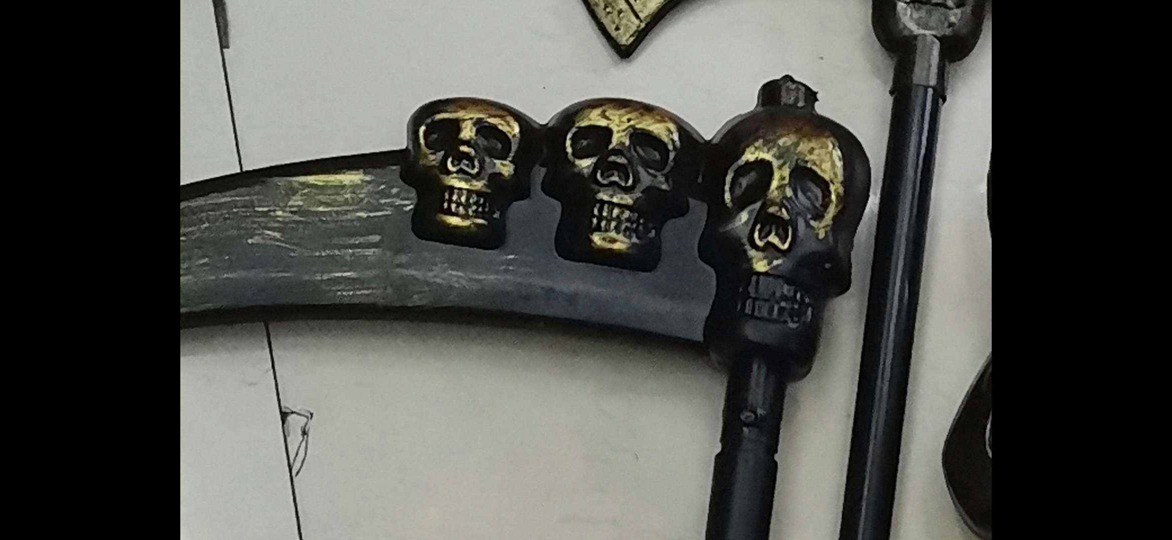 鬼头镰刀古铜兵器万圣节兵器