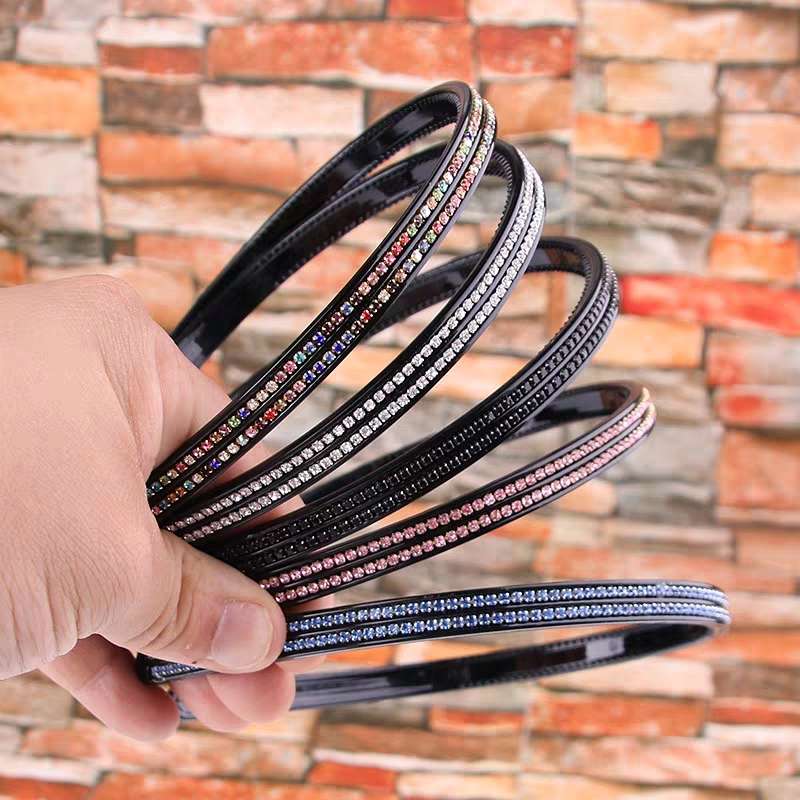 Headband Female Headband Pressure Haircard Simple Korean Hair Bundle All Go Out Korean Version Rhinestone Hair Hole With Headband
