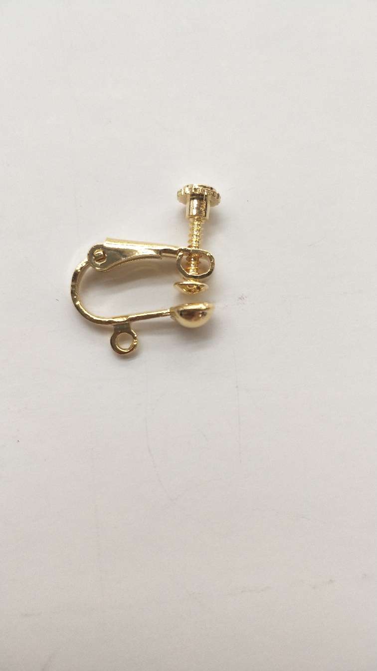 Real gold wave head screw clamp thumbnail