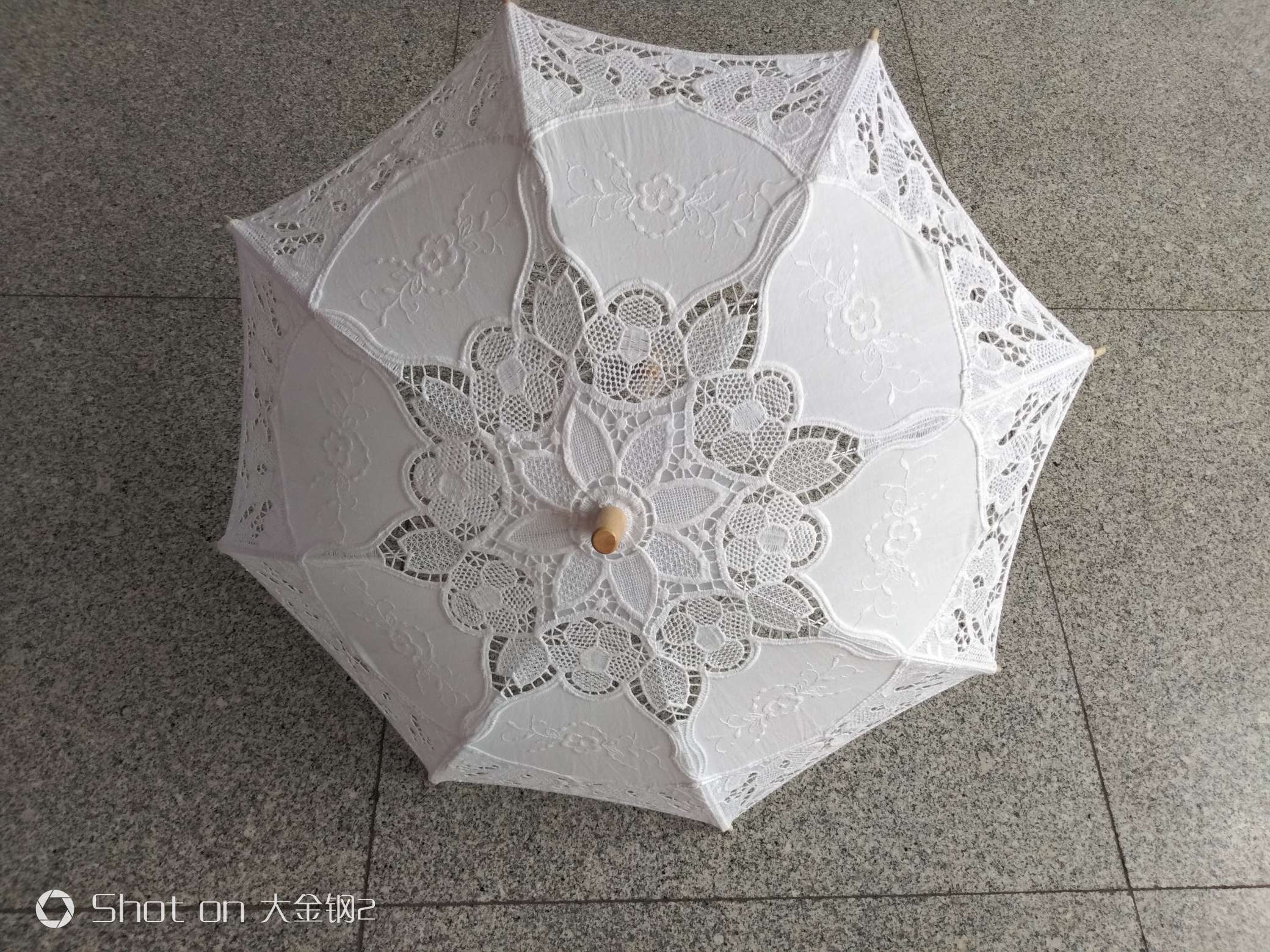 38棉布绣花伞，欧式宫廷伞，儿童伞 摄影道具图