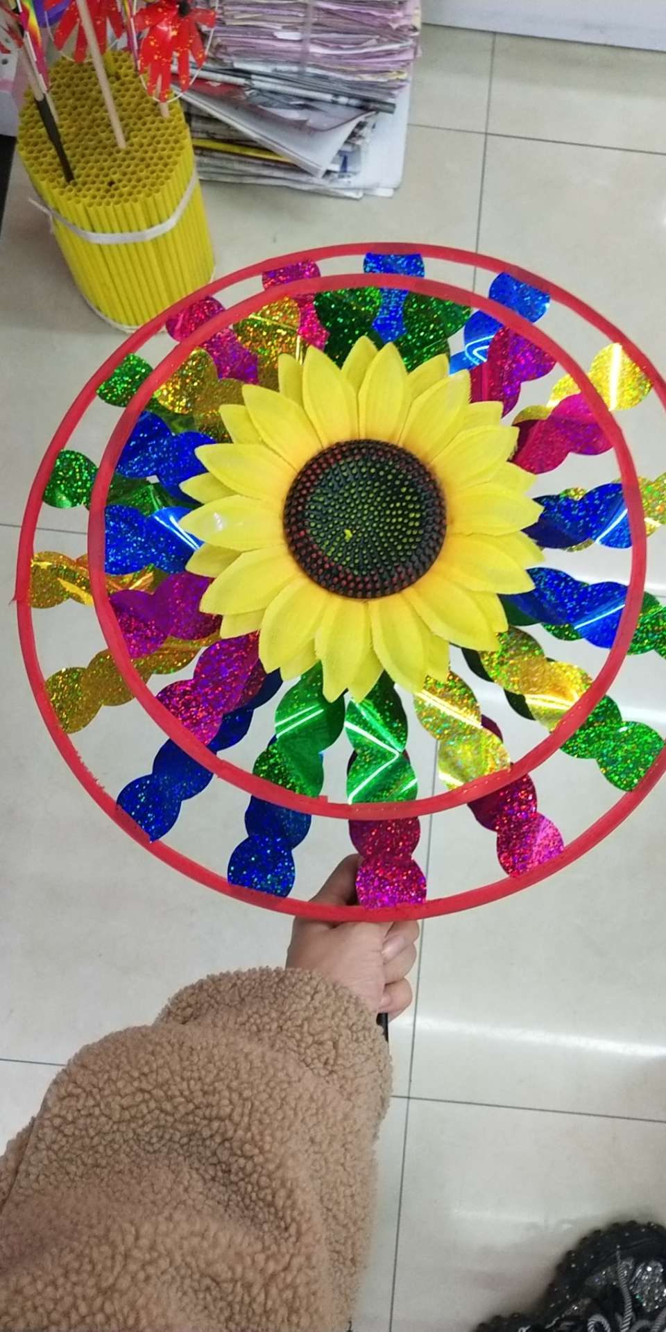 Double turntable sunflower thumbnail
