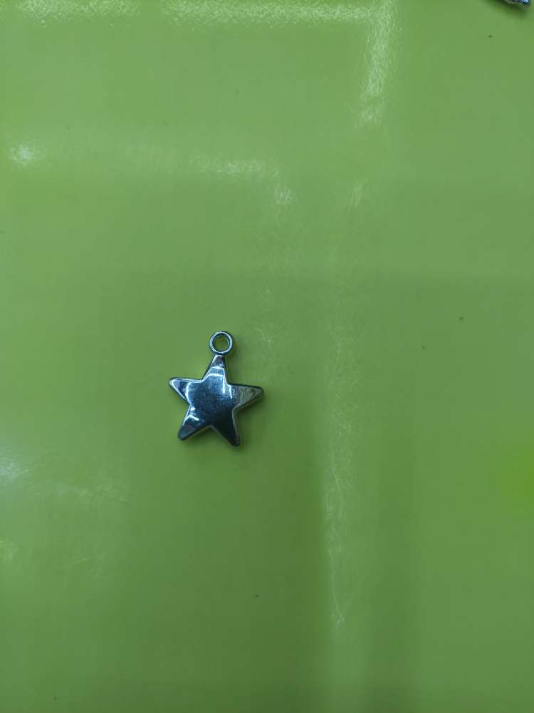 H508 five-pointed star, approximately 22MM in length, 19’mm in width, 3’mm in diameter, electroplated white K details Picture