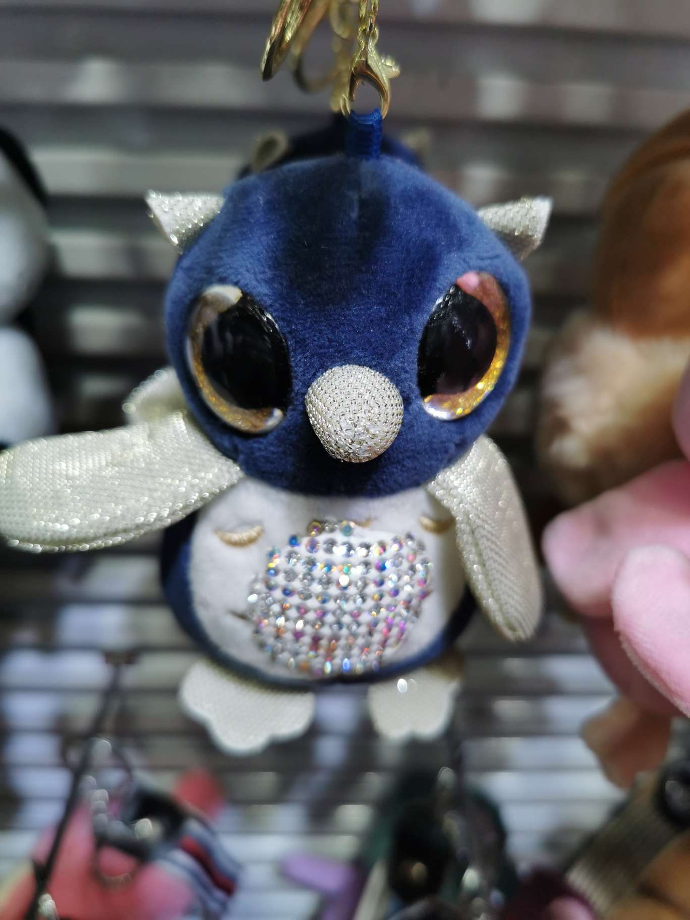 Velvet doll keychain details Picture