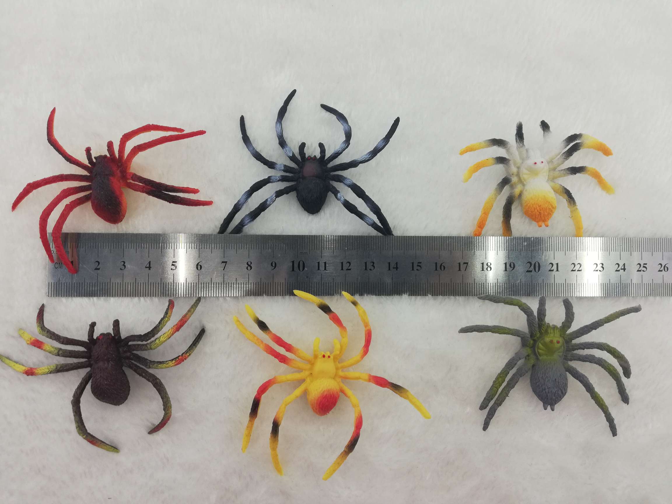 PVC塑胶仿真蜘蛛模型6款YL-008图