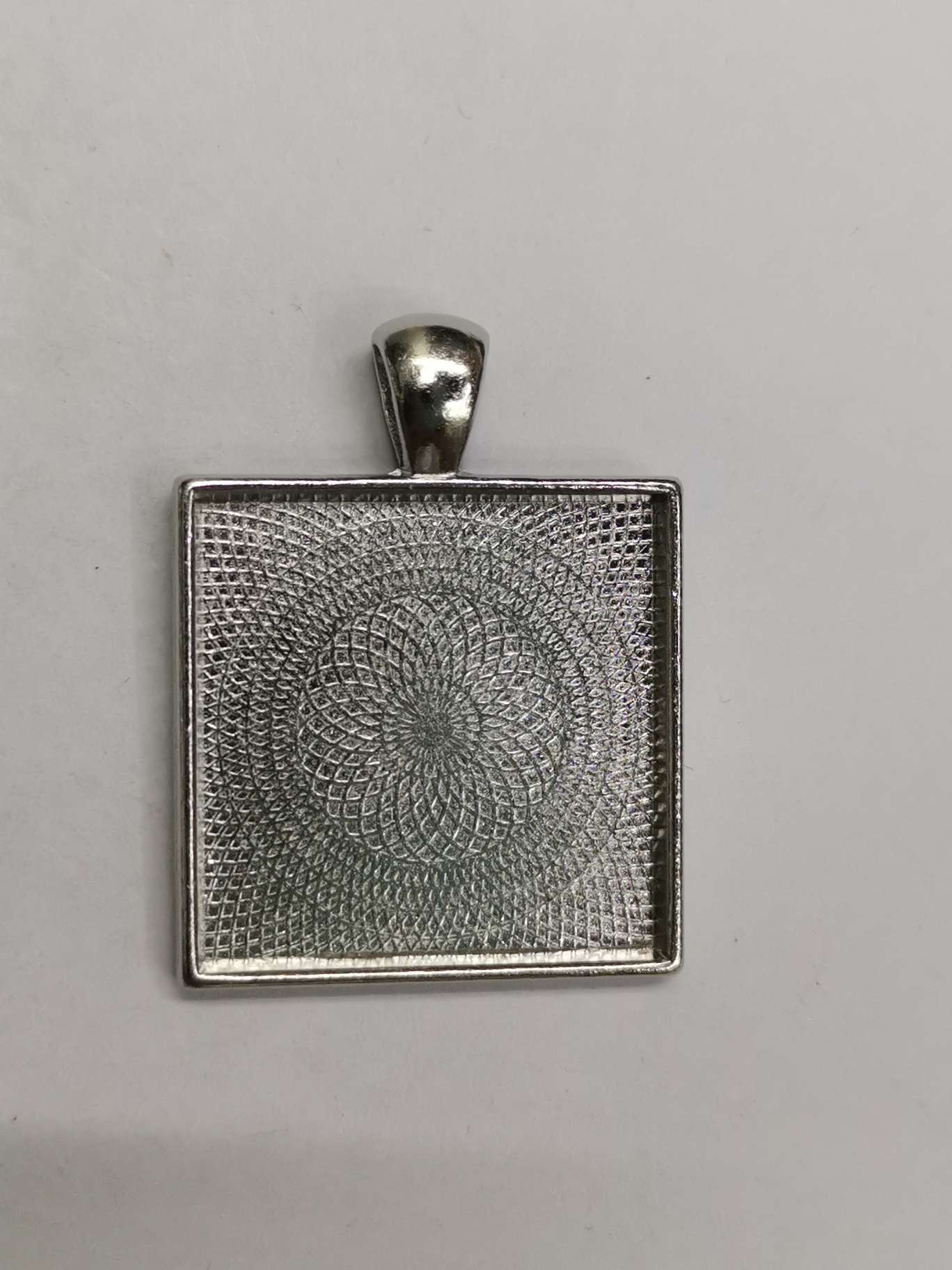 厂家直销，四方25时光宝石底托，钥匙扣挂件产品图