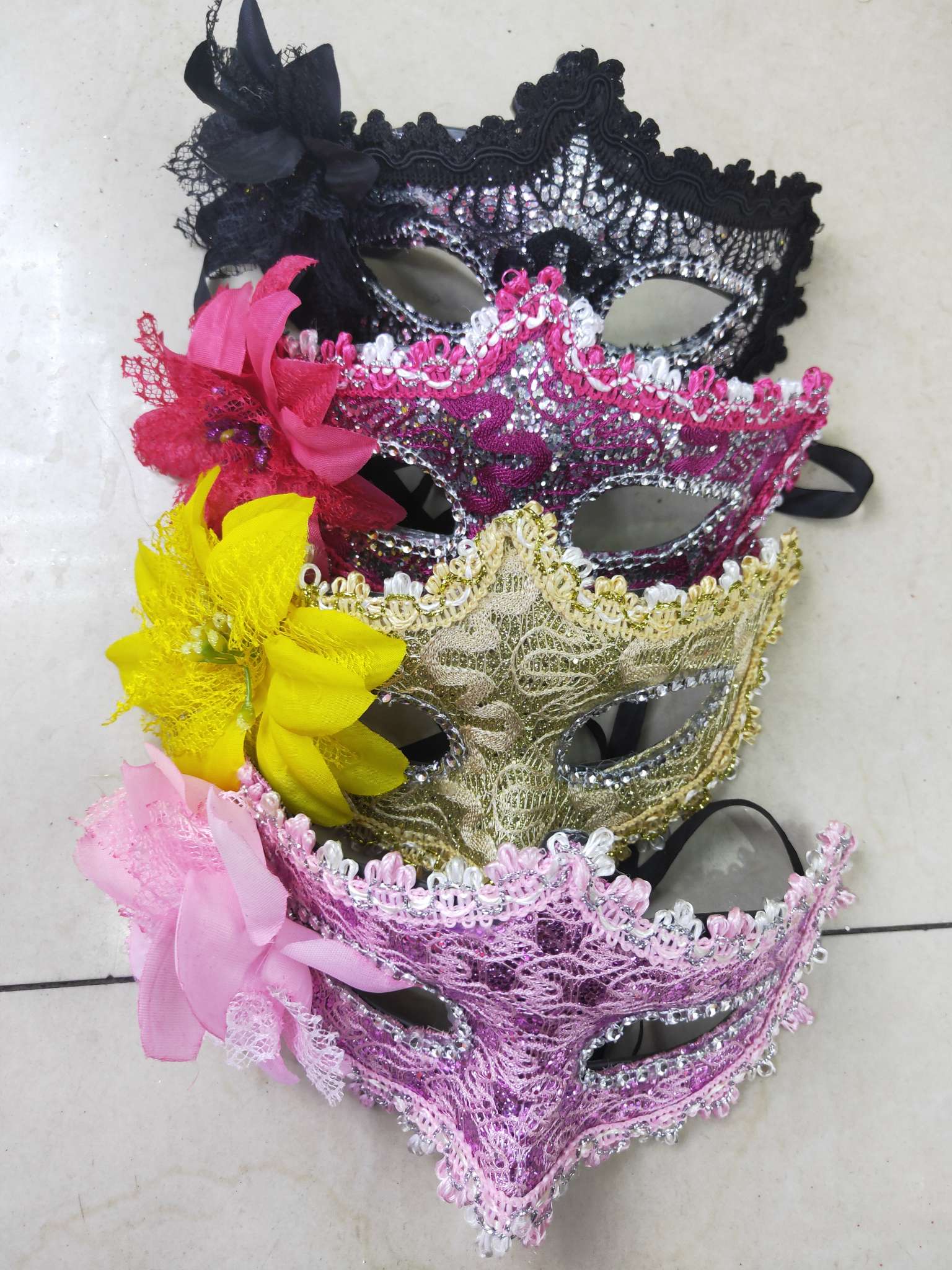 舞会面具，6个颜色混，720pcs