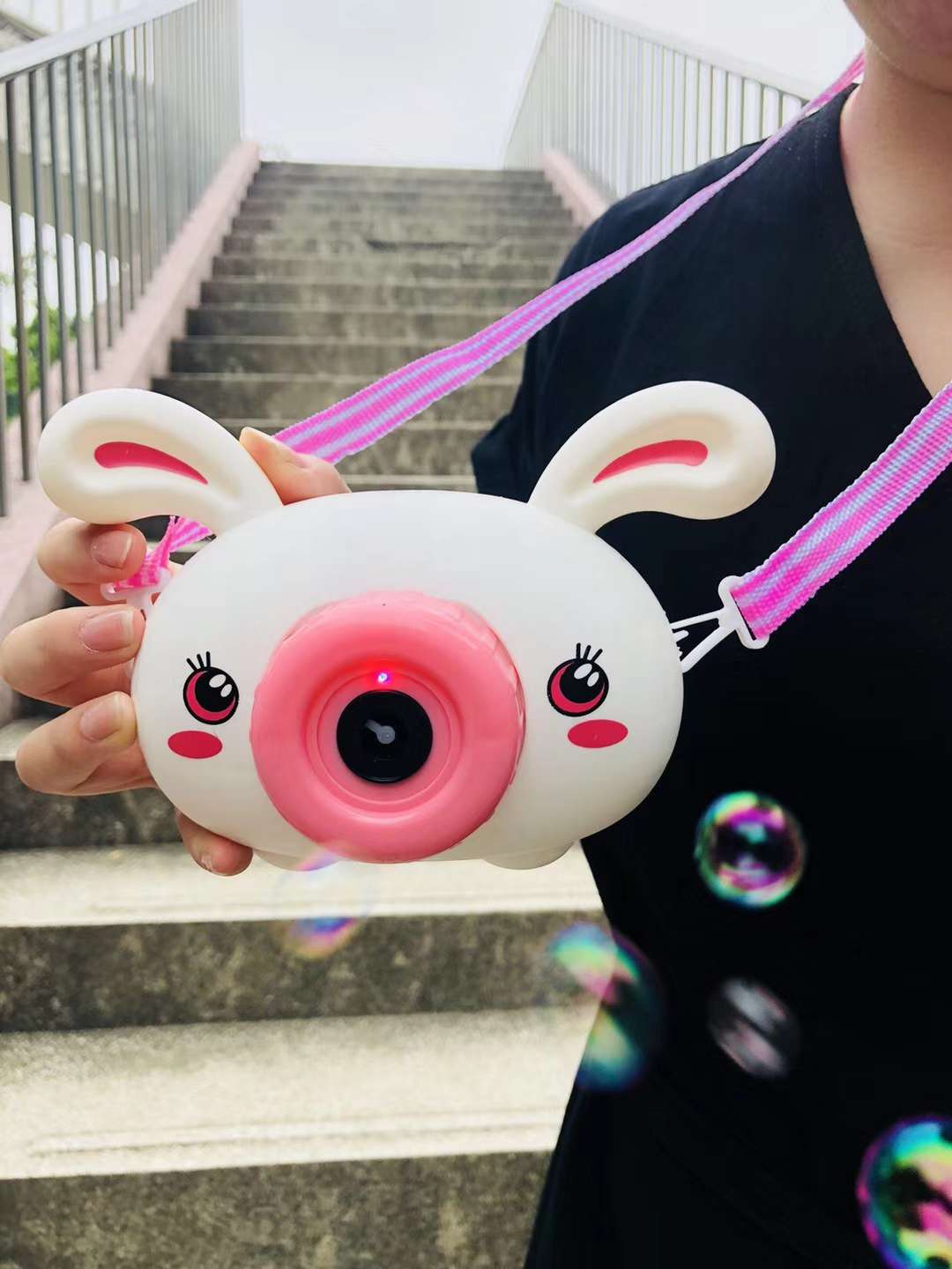 The popular cute rabbit camera bubble creative toy details Picture