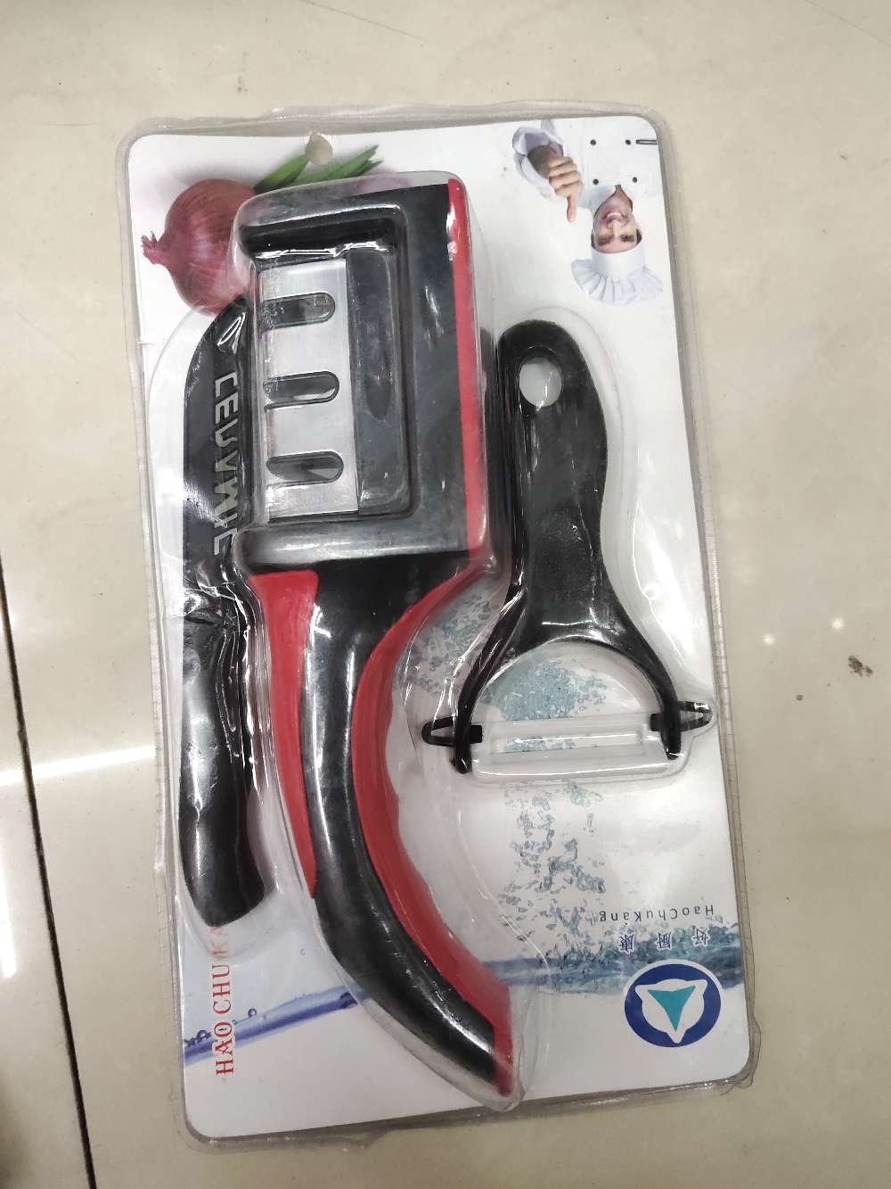 新款手动快速磨刀器 家用定角磨刀石 金刚石便携磨刀器厨房工具