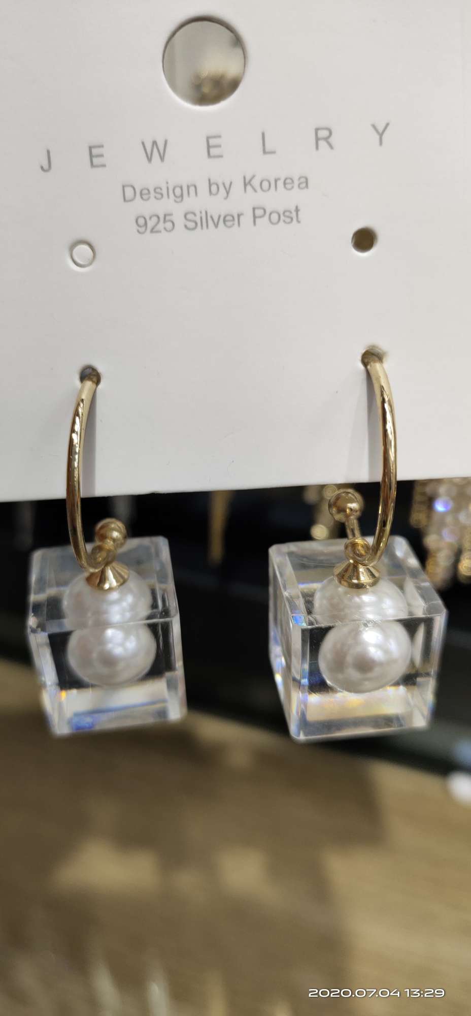 925 Crystal ice earrings thumbnail